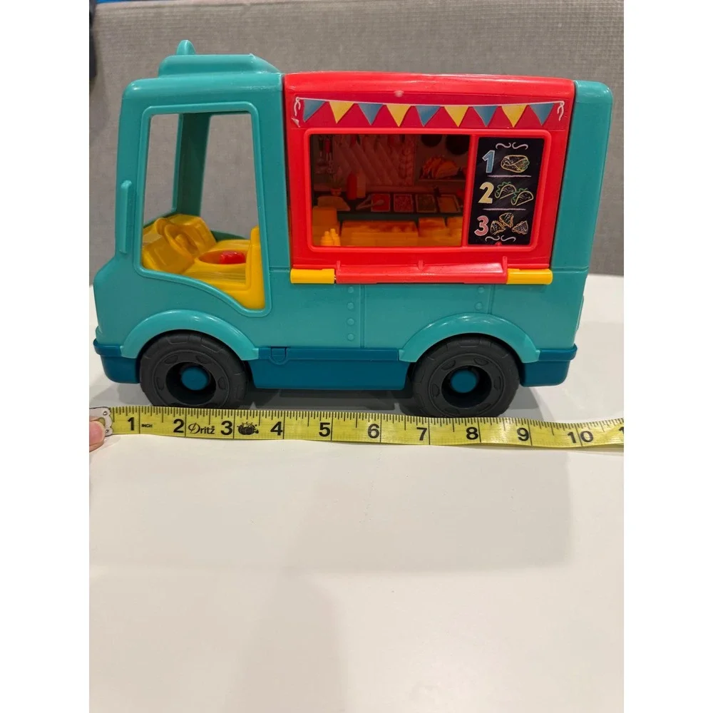Fisher-Price Little People Serve It Up Taco Truck Teal‎ Food Truck WORKS